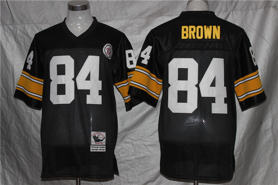 Men's Pittsburgh Steelers Antonio Brown Mitchell & Ness Black Legacy Jersey